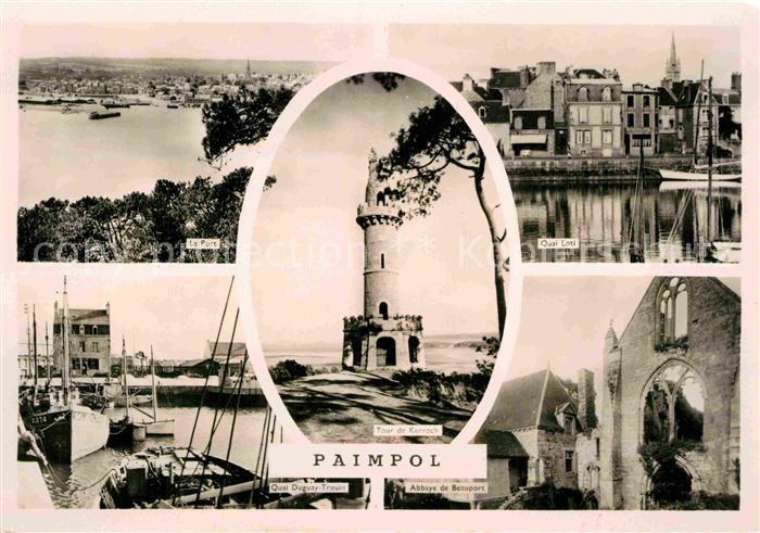 Paimpol Le Port Quai Loti Abbaye de Beauport Quai Duguay Trouin Tour de Kerroch