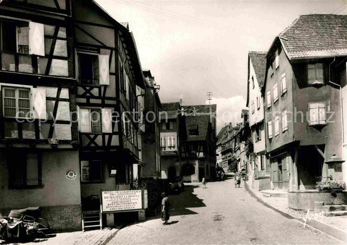Riquewihr Haut Rhin La Grande Rue a hauteur de la Rue de la Couronne