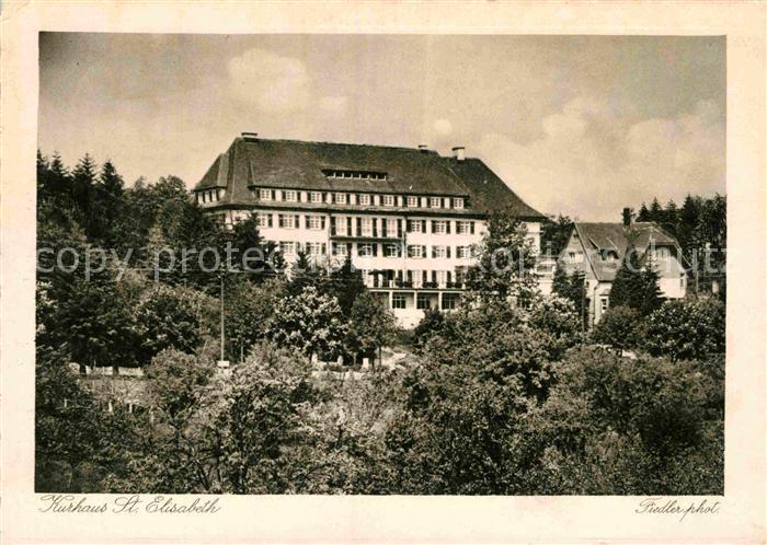 FREUDENSTADT BW Kurhaus St Elisabeth Luftkurort im Schwarzwald Kupfertiefdruck