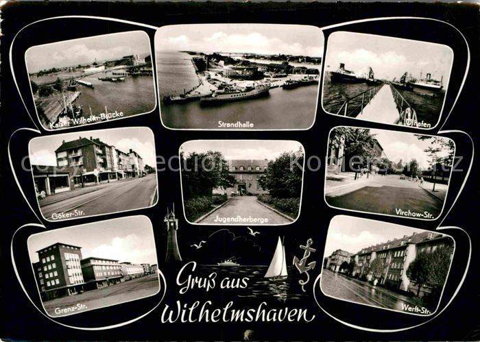 Wilhelmshaven  CITY Kaiser Wilhelm Bruecke Goekerstrasse Grenzstrasse Strandhal