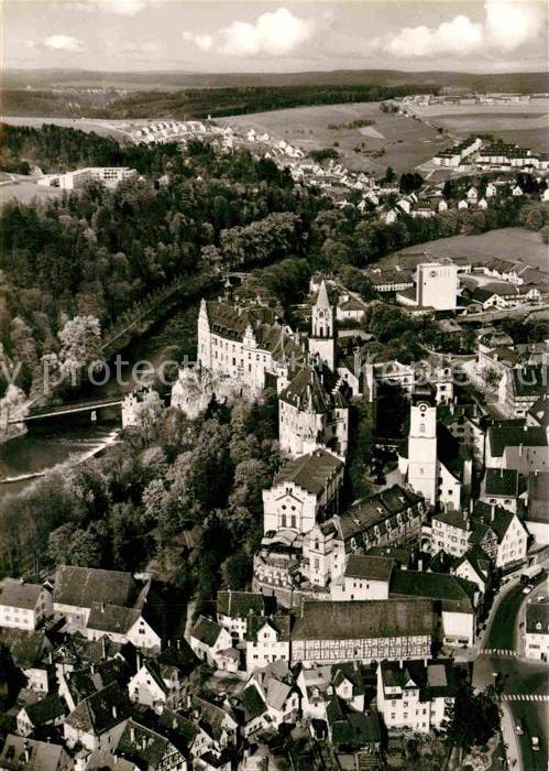 Sigmaringen Stadtbild mit Schloss Fliegeraufnahme