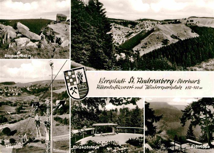 St Andreasberg Harz Brocken Sessellift Konzertanlage Rosstrappe Landschaftspanor