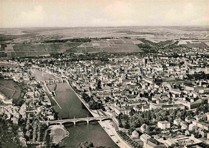 WueRZBURG Bayern Fliegeraufnahme
