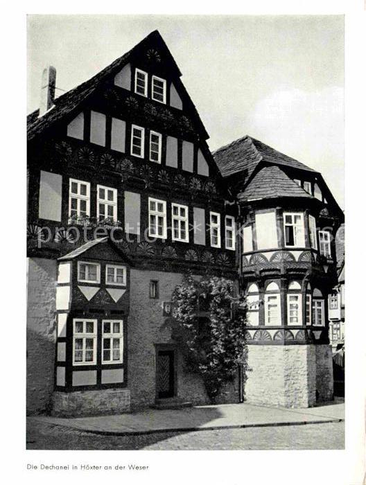 Hoexter Weser Dechanei Fachwerkhaus