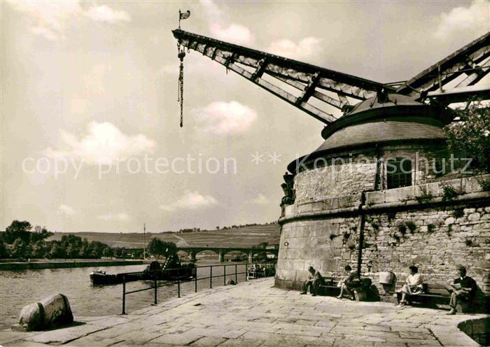 WueRZBURG Bayern Am alten Kranen