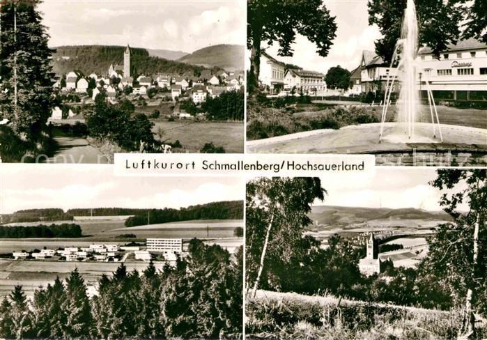Schmallenberg Panorama Luftkurort Springbrunnen