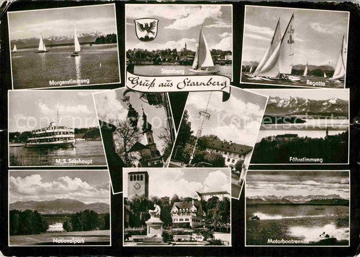 Starnberg Starnbergersee Bayern Morgenstimmung Starnberger See MS Seehaupt Natio