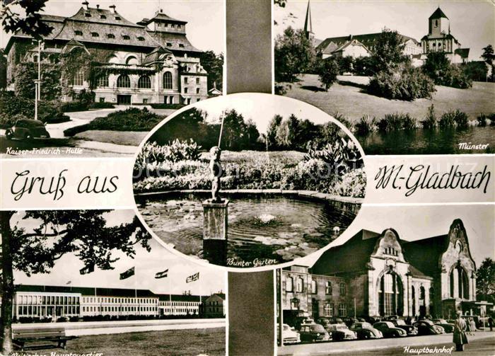 MoeNCHENGLADBACH NRW Kaiser Friedrich Halle Muenster Bunter Garten Hauptbahnhof