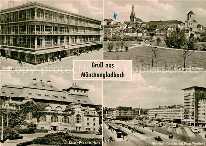 MoeNCHENGLADBACH NRW Kaufhof Muenster Rathaus Bahnhofsvorplatz Haus Westland Ka