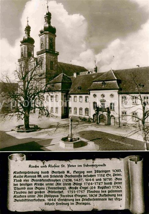 St Peter Schwarzwald Kirche und Kloster Geschichte