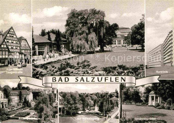 Bad Salzuflen Alte Haeuser Lagestrasse Rosengarten Kurhaus Wandelhalle Kurklinik