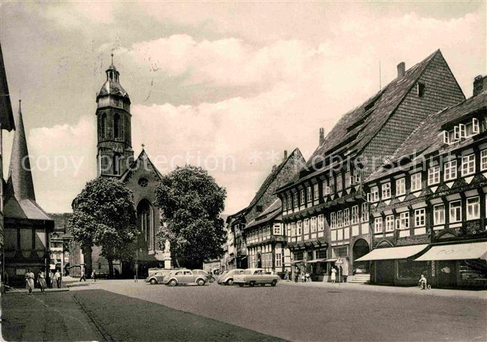 Einbeck Niedersachsen Maktplatz Fachwerkhaeuser Kirche
