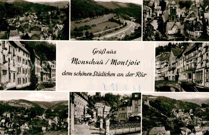 Monschau Montjoie NRW Panorama Stadtansichten