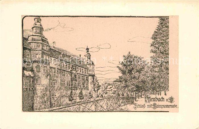 Offenbach Main Schloss Mainpromenade