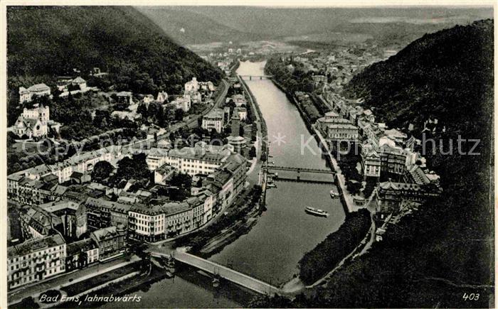 Bad Ems Fliegeraufnahme Lahnabwaerts