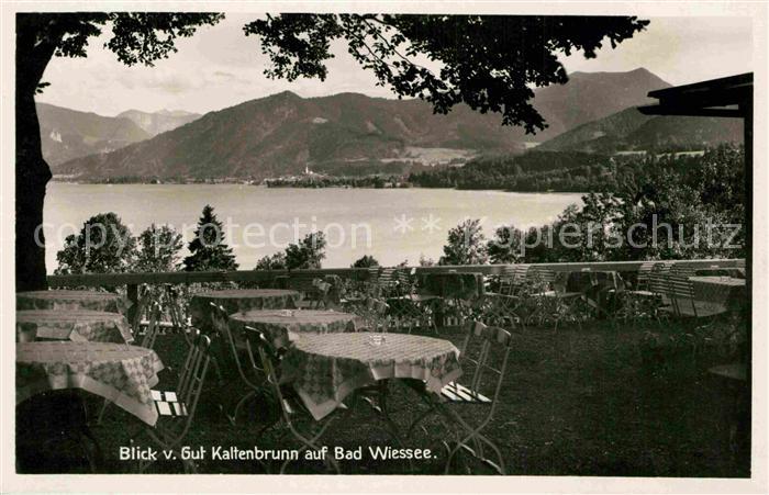 Kaltenbrunn Tegernsee Blick auf Bad Wiessee