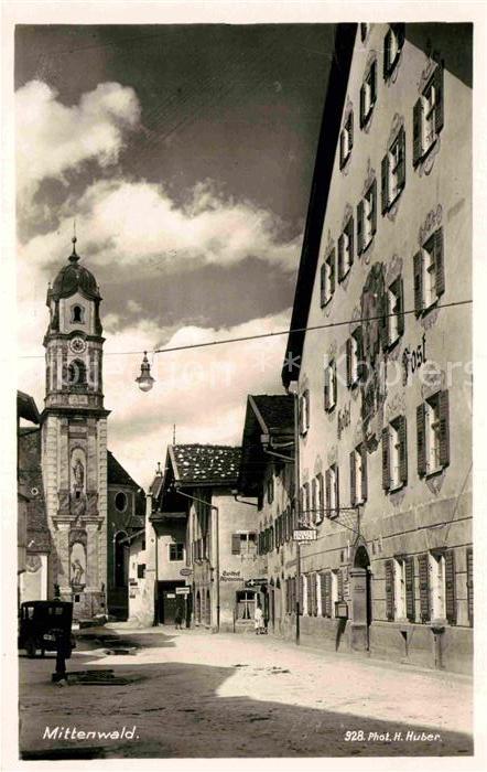 Mittenwald Bayern Kirchplatz