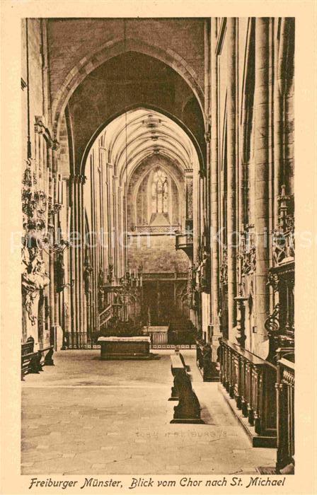 Freiburg Breisgau Muenster Blick vom Chor Sankt Michael