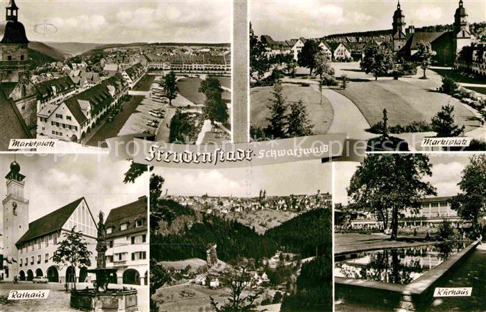 FREUDENSTADT BW Marktplatz Rathaus Kurhaus