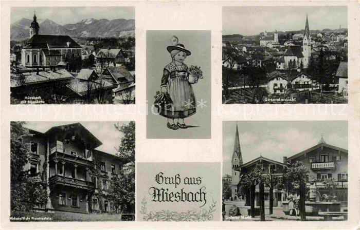 Miesbach Alpenkette Wirtschaftliche Frauenschule Unterer Markt