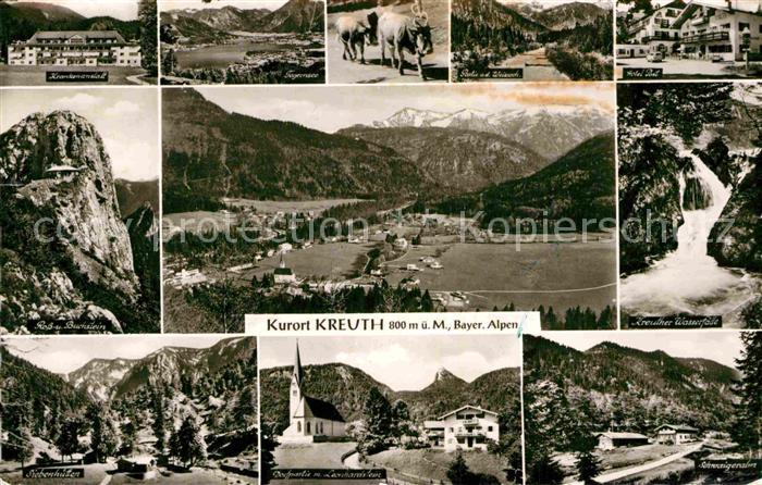 Kreuth Bad Ross- und Buchstein Krankenanstalt Tegernsee Panorama