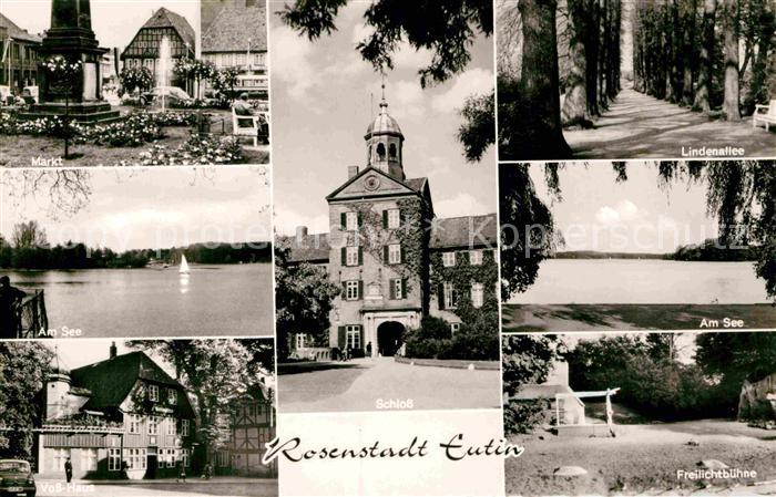 Eutin Schleswig-Holstein Marktplatz Am See Freilichtbuehne Lindenallee Schloss