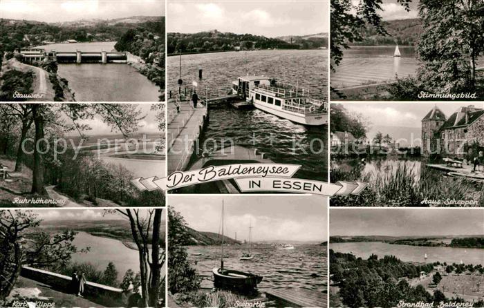 Essen Ruhr Baldensee Haus Schepen Anlegestelle Stauwehr Ruhrhoehenweg