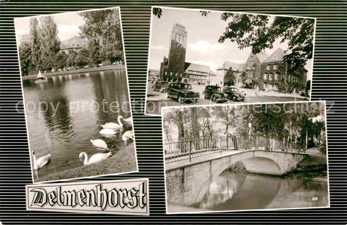 Delmenhorst Bruecke Marktplatz Schwanenteich