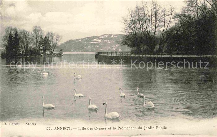 Annecy Haute-Savoie Schwanenteich