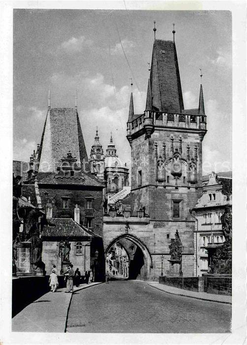 Praha Prahy Prague Kleinseitner Brueckentuerme