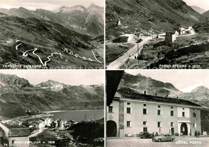 Montespluga Passstrasse Hotel Post Panorama