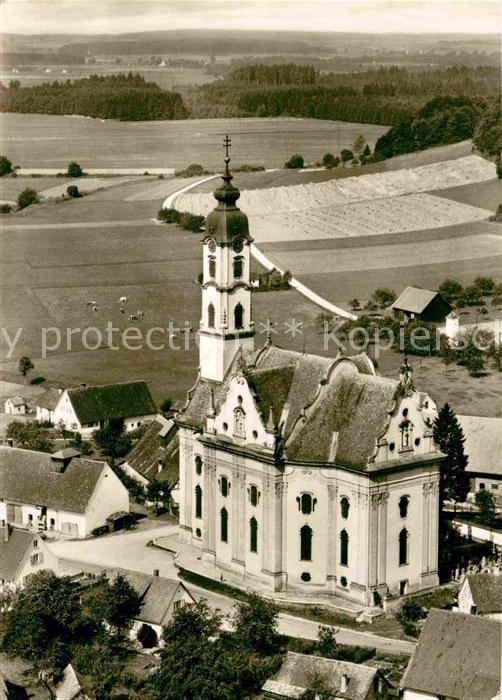 Steinhausen Bad Schussenried Fliegeraufnahme Wallfahrtskirche
