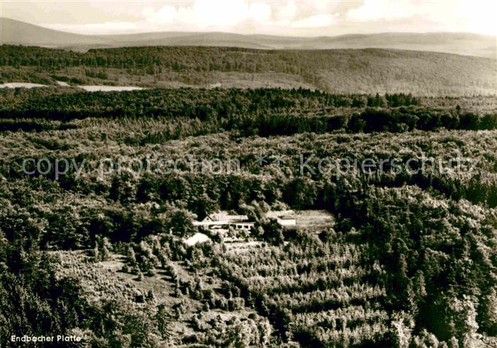 Endbach Bad Fliegeraufnahme Waldgaststaette Endbacher Platte