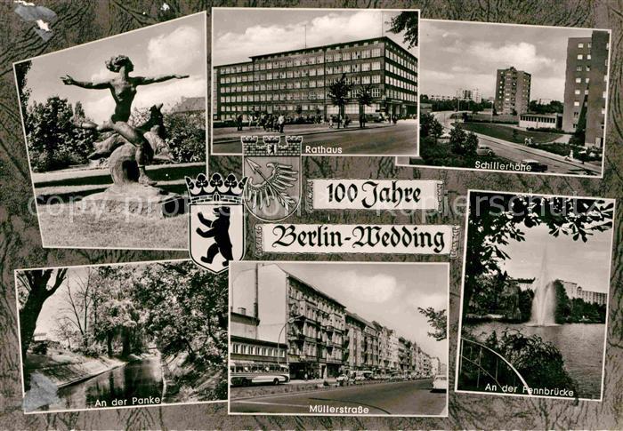 Wedding Rathaus Schillerhoehe An der Panke Muellerstrasse Pennbruecke