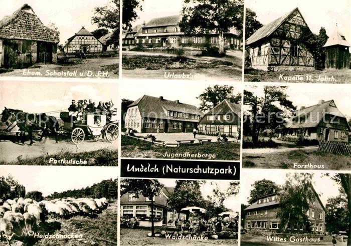 Undeloh Ehemaliger Schafstall Postkutsche Heidschnucken Waldschaenke