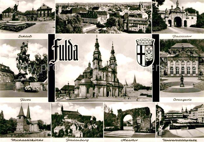 FULDA Hessen Schloss Flora Michaeliskirche Frauenberg Heertor Orangerie