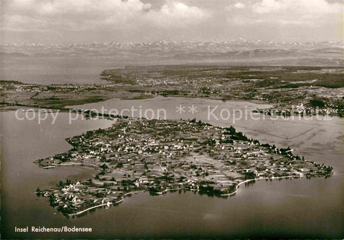 Insel Reichenau Fliegeraufnahme