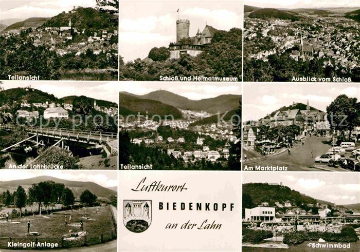 Gladenbach Lahn Hessen Teilansicht Schloss Heimatmuseum Marktplatz Kleingolf Anl