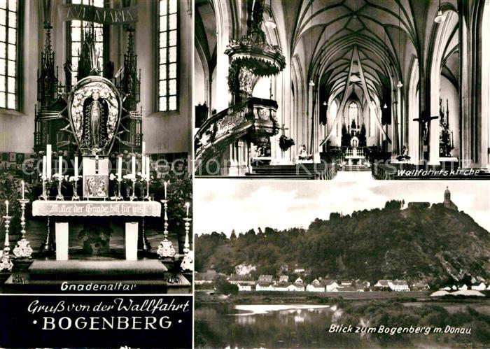 Bogenberg Niederbayern Wallfahrtskirche Gnadenaltar Inneres Teilansicht