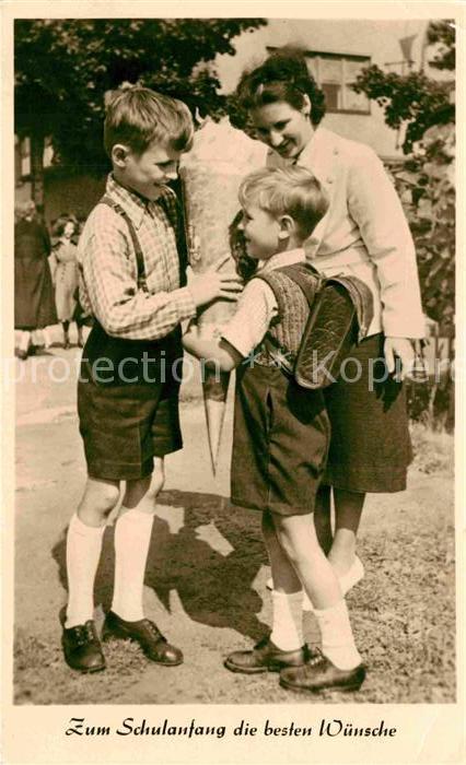 Kinder Child Enfants Schulanfang Glueckwunsch Schultuete
