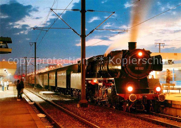 Lokomotive Dampf-Gueterzuglokomotive 50622 Deutsche Bahn Bahnhof Boeblingen