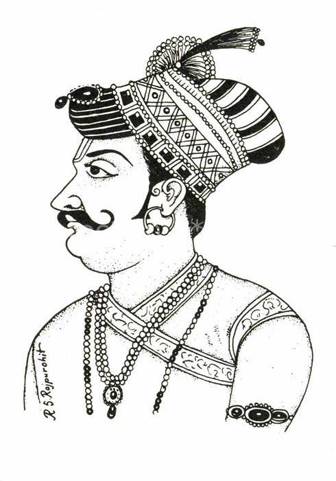 Kuenstlerkarte R.S. Rajpurohit Bikaner Style Head Gears of Rajasthan India