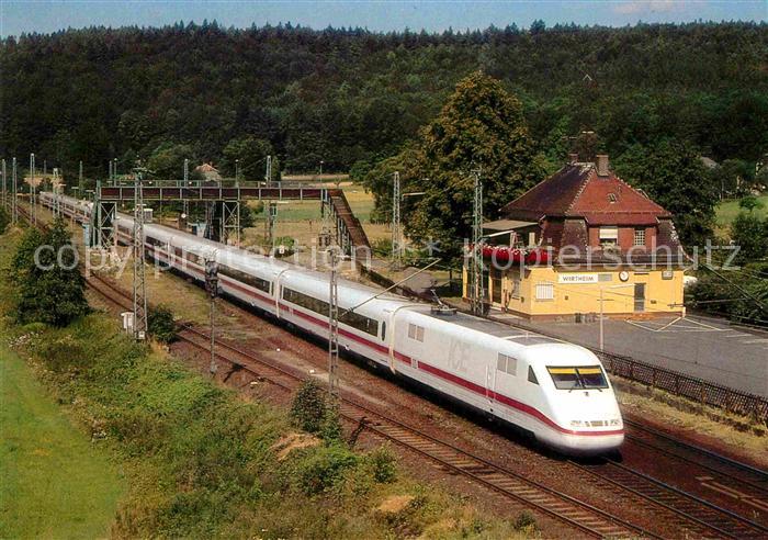 Eisenbahn Elektro-Schnelltriebwagenzug InterCity-Express 401005 + 401505 Bahnhof