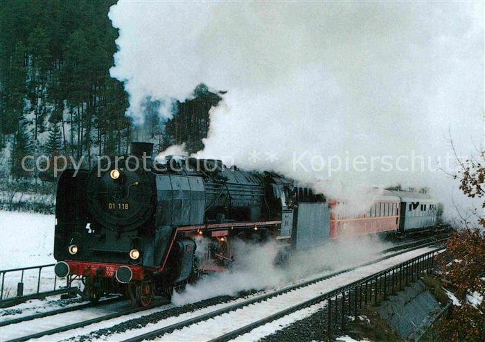 Lokomotive Dampf-Schnellzuglokomotive 01118 Historische Eisenbahn Frankfurt