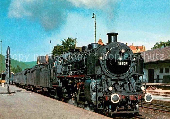 Lokomotive Schnellzuglokomotive 18607 Deutsche Bundesbahn Bahnhof Immenstadt