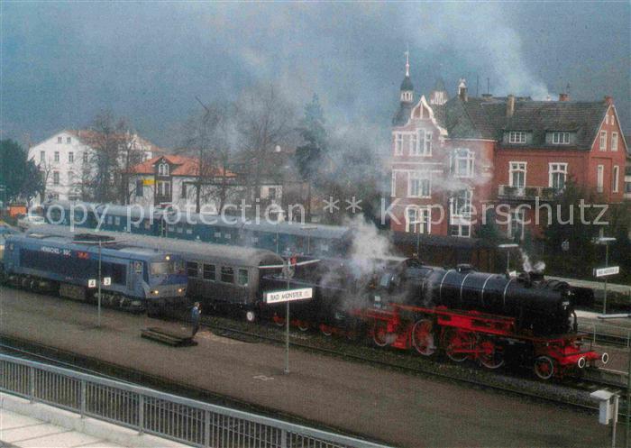 Lokomotive Dampflok 23105 Deutsche Bundesbahn Bahnhof Bad Muenster am Stein