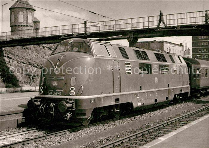 Lokomotive Diesellok 220 059-0 Deutsche Bundesbahn