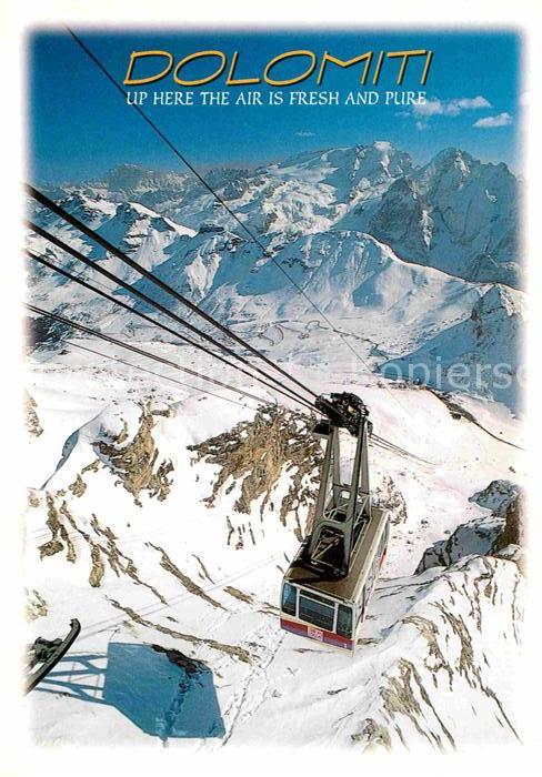 Seilbahn Funivia Passo Pordoi Gruppo Sella Dolomiti