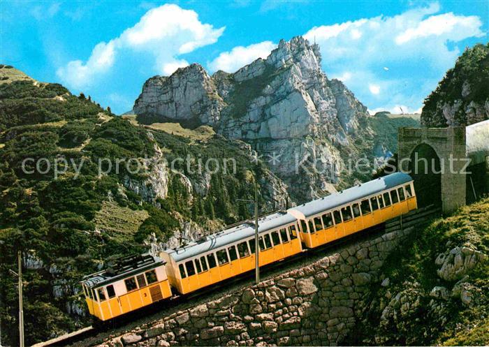 Zahnradbahn Wendelsteinbahn Tunneleinfahrt Soinkesselspitze