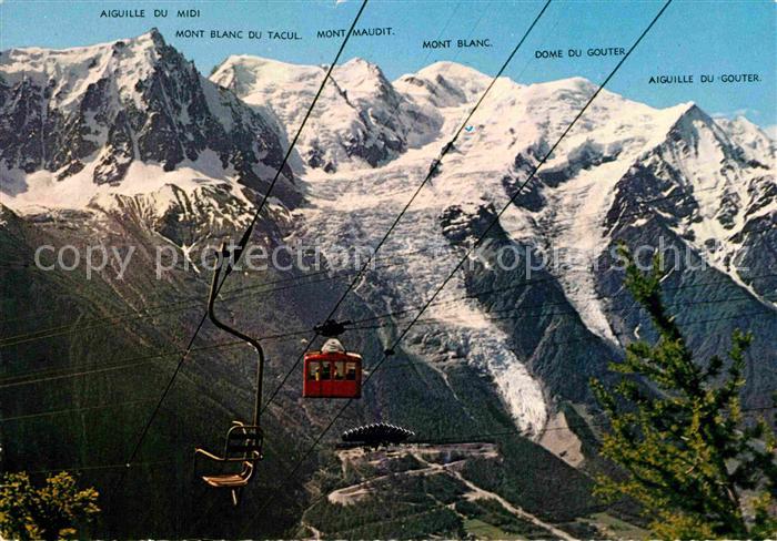 Seilbahn Sessellift Aiguille du Midi Mont Blanc du Tocul Mont Maudit